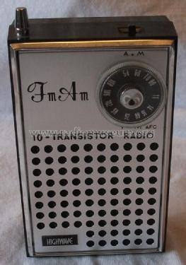 Highwave FM/AM 10-Transistor Radio ; Unknown - CUSTOM (ID = 1644565) Radio