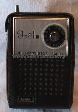 Highwave FM/AM 10-Transistor Radio ; Unknown - CUSTOM (ID = 1644566) Radio