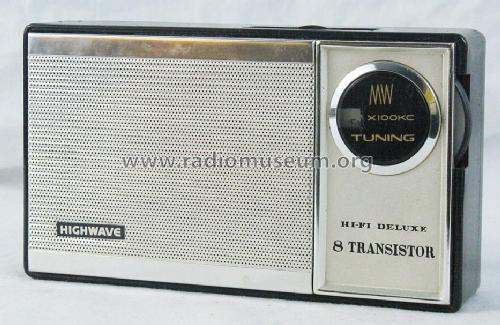 Highwave Hi-Fi Deluxe 8 Transistor 8YR-809; Unknown - CUSTOM (ID = 1464629) Radio