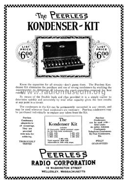 Kondenser Kit ; Peerless Radio Corp. (ID = 2251156) Equipment