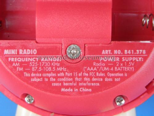 M & M´s Mini Radio 841.378; Unknown - CUSTOM (ID = 1288400) Radio