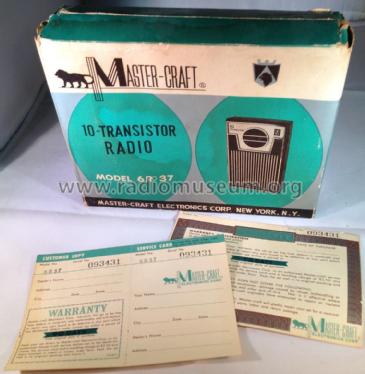 Master-Craft - 10 Transistor 6R 37; Master-Craft (ID = 1745152) Radio