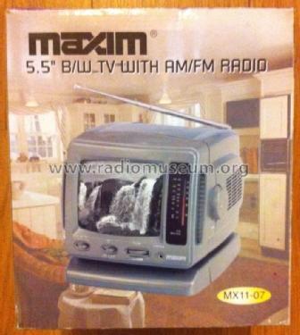 Maxim® 5.5' B/W TV with AM/FM Radio MX11-07; Unknown - CUSTOM (ID = 1830774) TV Radio