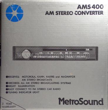 AM Stereo Converter AMS-400; Metrosound (ID = 1189014) Converter