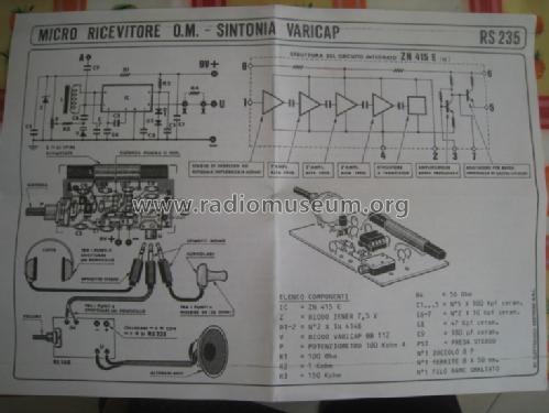 Else Kit Micro ricevitore OM sintonia varicap RS 235; Unknown - CUSTOM (ID = 1687882) Kit