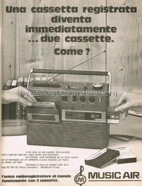Music Air Radiorecorder ZD/7001-00; Unknown - CUSTOM (ID = 2848255) Radio