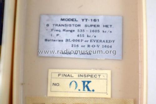 Orbit Transistor-Six Super-Dynamic YT-161; Unknown - CUSTOM (ID = 2764430) Radio