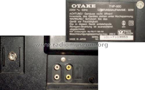 Otake Color Television Video Cassette Player TVP-900; Orion Electric Co., (ID = 834931) Televisore