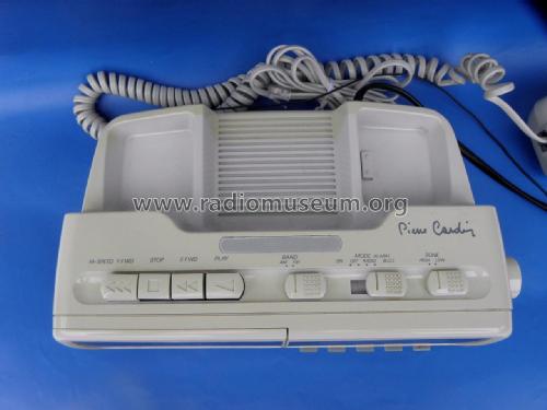 Pierre Cardin AM-FM Electronic Clock Radio Cassette Player White P279; Unknown - CUSTOM (ID = 2013937) Radio