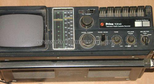 Prinz Television-Radio Cassette-Recorder TCR40; Unknown - CUSTOM (ID = 1220425) Fernseh-R
