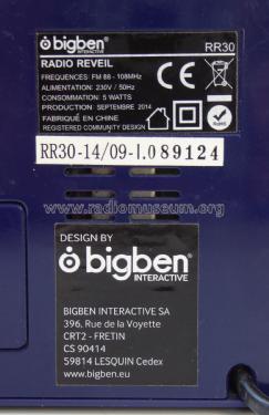 Bigben Radio Reveil RR30; Unknown - CUSTOM (ID = 2801832) Radio