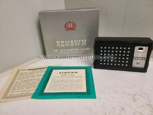 16 Transistor 1642N; Renown New York (ID = 2619960) Radio