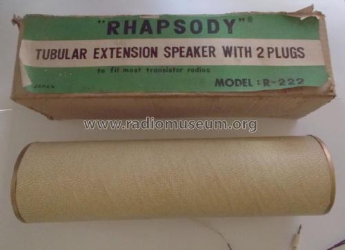 Rhapsody - Tubular Extension Speaker R-222; Unknown - CUSTOM (ID = 1849096) Parlante