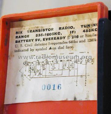 Riviera Six Transistor ; Unknown - CUSTOM (ID = 2261932) Radio