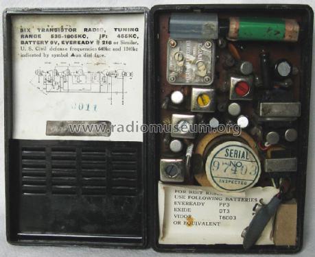 Riviera Six Transistor ; Unknown - CUSTOM (ID = 2576533) Radio
