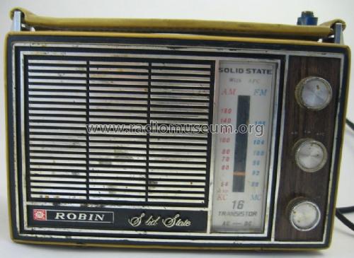 Robin FM Solid State AFC 16 Transistor AC-DC ; Yuko Electronic Co., (ID = 2371495) Radio