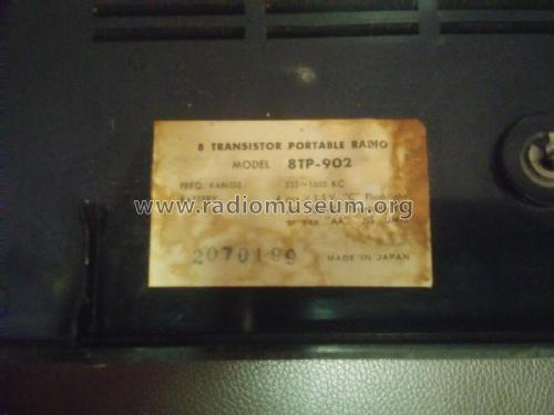 Royal International High Sensitivity 8 Transistor 8TP-902; Unknown - CUSTOM (ID = 2393787) Radio