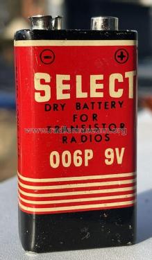 Select Dry Battery for Transistor Radios 006P 9V; Unknown - CUSTOM (ID = 2829002) A-courant