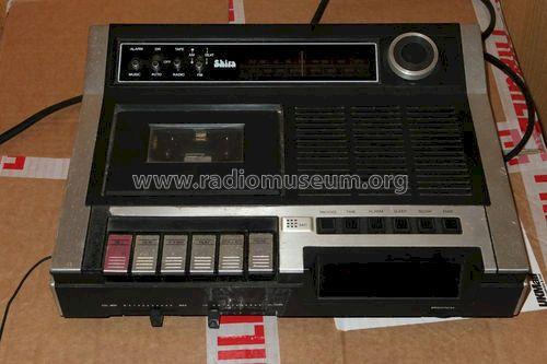 AM-FM Electronic Clock Radio with Cassette Recorder Y480B; Shira; Hong Kong (ID = 1458642) Radio