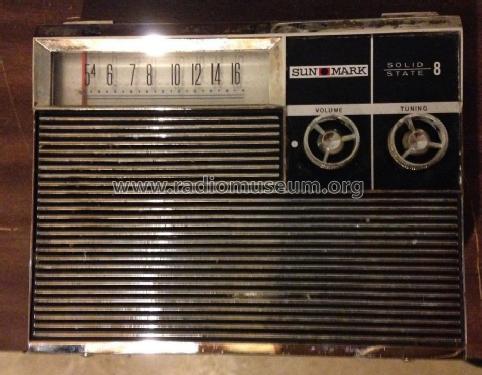 Solid State 8 - 8 Transistor - AM Portable Radio RF Stage SM-8L ; Sun Mark - American (ID = 1712892) Radio