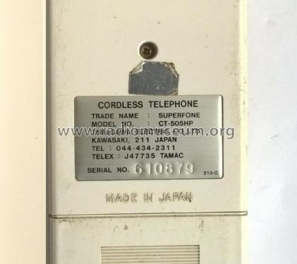 Superfone Cordless Telephone CT-505 HP; Tamagawa Electronic (ID = 1889087) Commercial TRX