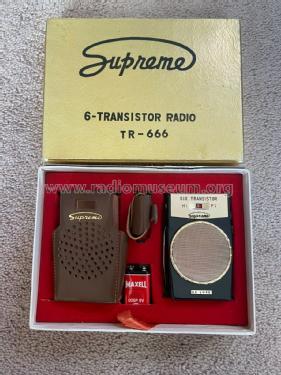 Supreme Six Transistor Hi Fi De Luxe TR-666; Unknown - CUSTOM (ID = 2661411) Radio