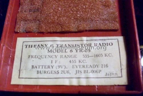Tiffany Six Transistor 6 YR-05; Unknown - CUSTOM (ID = 1343577) Radio