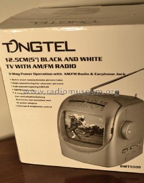 Tongtel - 12,5 cm Black and White TV with AM/FM Radio BWT 5500; Unknown - CUSTOM (ID = 1804155) TV-Radio