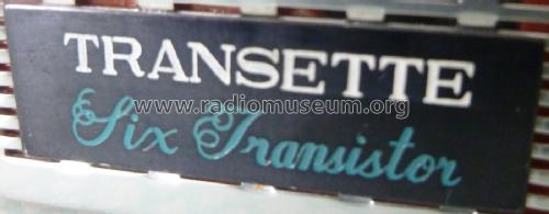 Transette Six Transistor ; Unknown - CUSTOM (ID = 2022350) Radio