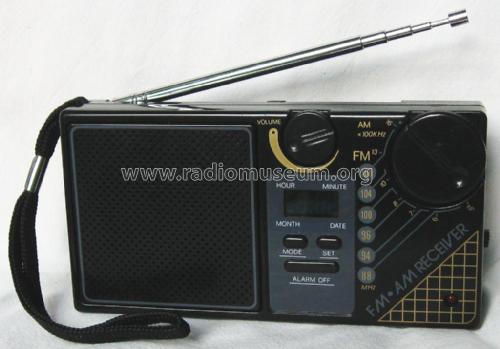 Travellers´ LCD Clock 2 Bands Radio - Fullrange - FM-AM Receiver MFR-88; Unknown - CUSTOM (ID = 2576571) Radio