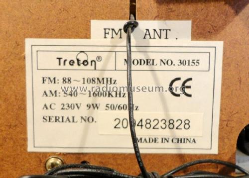 Treton AM- FM- Radio Record Player System 30155; Unknown - CUSTOM (ID = 2473900) Radio