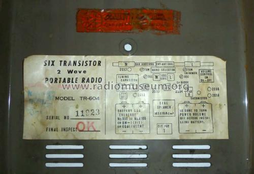 Violette Transistor Six TR-604; Kikusui Denpa, later (ID = 2579923) Radio