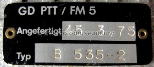 Decade Resistor B-535-2; Unknown Europe (ID = 1619845) Equipment