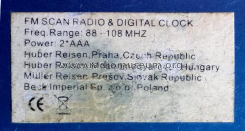 FM Auto Scan Radio & Digital Clock PA-313; Unknown Europe (ID = 2353900) Radio