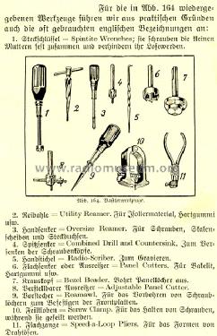 Ganz alte Werkzeuge und Material in der Radiowerkstatt vor 1960; Unknown Europe (ID = 768438) Equipment