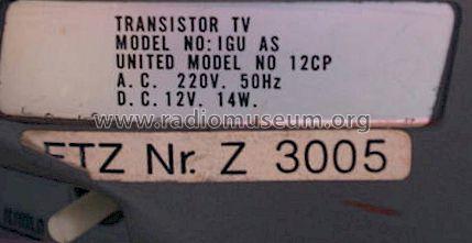 IGU AS United Model No 12CP; iGu Transtrade NZ / (ID = 840776) Television