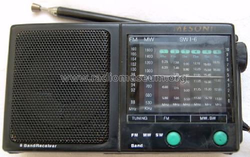 Mesonic 8 Band Receiver ; Unknown to us - (ID = 1700488) Radio