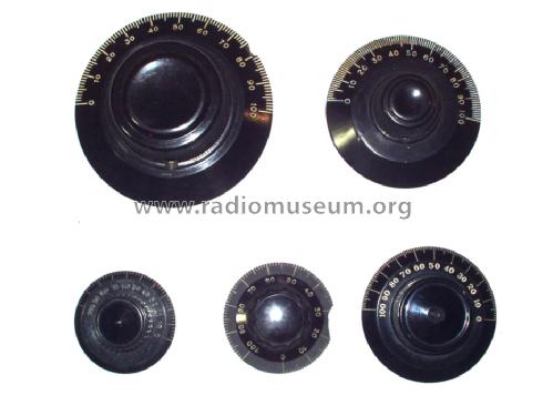 Skalenknöpfe, Skalen Dial knobs; Unknown Europe (ID = 1250065) Radio part