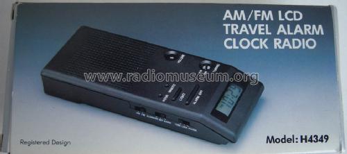 AM/FM LCD Travel Alarm Clock Radio H4349; Unknown to us - (ID = 1631869) Radio