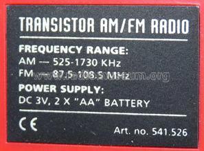 Beach Boy Transistor AM/FM 541.526; Unknown - CUSTOM (ID = 686248) Radio