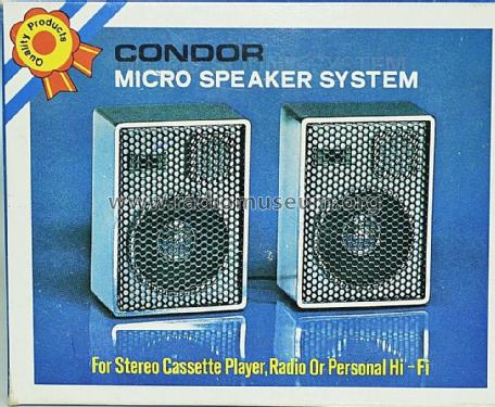 Condor - Micro Speaker System ; Unknown to us - (ID = 1834301) Speaker-P