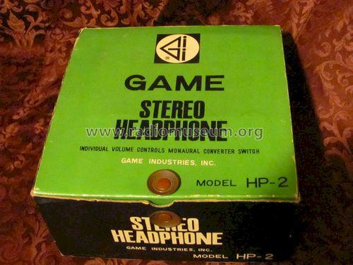 Game Industries Stereo Headphone HP-2; Unknown to us - (ID = 1326642) Speaker-P