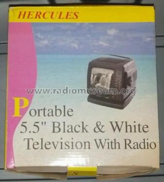 Hercules - 5.5' B/W Television Set with AM/FM Radio ED-555T; Unknown to us - (ID = 1799776) TV Radio