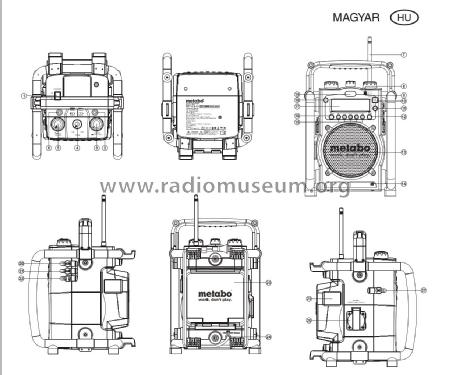 Metabo Work Radio ' Baustellenradio ' RC14.4-18; Unknown to us - (ID = 1882129) Radio