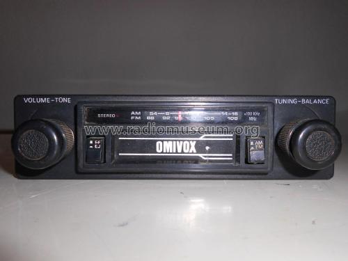Omivox AM/FM ; Unknown to us - (ID = 2281295) Car Radio