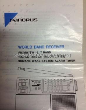 Panopus 7-band world time handy radio fm/mw/sw 1-5 R-35W; Unknown to us - (ID = 1389233) Radio