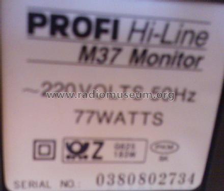 Profi Hi-Line M37 Monitor; Unknown to us - (ID = 1739206) Television