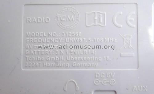 Radio 312560; TCM Tchibo 'Marke' / (ID = 1934951) Radio