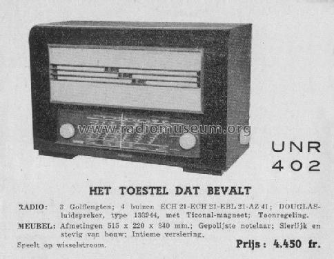 402; UNR U.N.R., Union (ID = 2874016) Radio