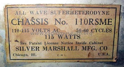 Case 1101 Radio Vogue Ch= 110 RSME Tell Time Tuning; Apex Electric, Pool; (ID = 953321) Radio